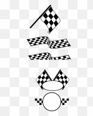 Checkered Flag Banner Png - Motor Racing Emoji