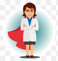 Care Provider Comes To You - Superhero Doctor Clipart Full Hero Art Emoji