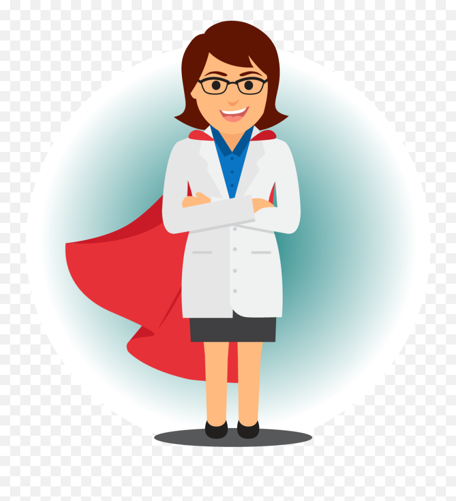 Care Provider Comes To You - Superhero Doctor Clipart Full Doctor Super Hero Clip Art Emoji,Female Doctor Emoji