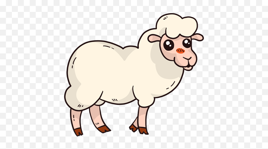 Lamb Icon At Getdrawings - Animado Dibujo Rebaño De Ovejas Emoji,Sheep Emoji