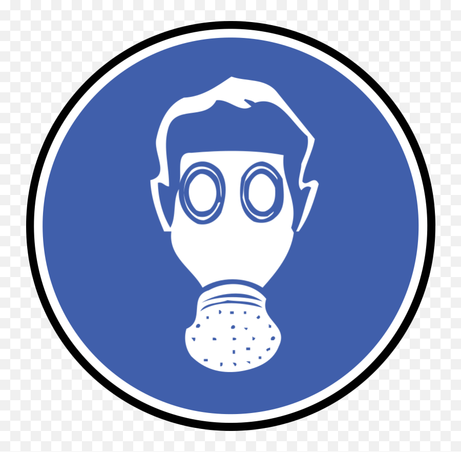 Download Free Png Protections - Respiratory Equipment Must Be Worn Emoji,Gas Mask Emoji