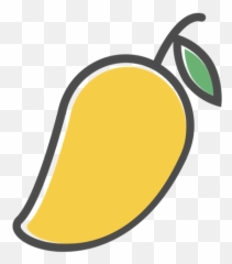 Mango Icon Of Colored Outline Style - Clip Art Emoji,Papaya Emoji
