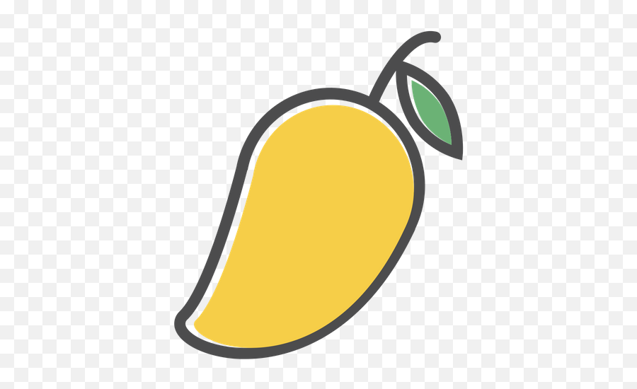 Mango Icon Of Colored Outline Style - Clip Art Emoji,Papaya Emoji