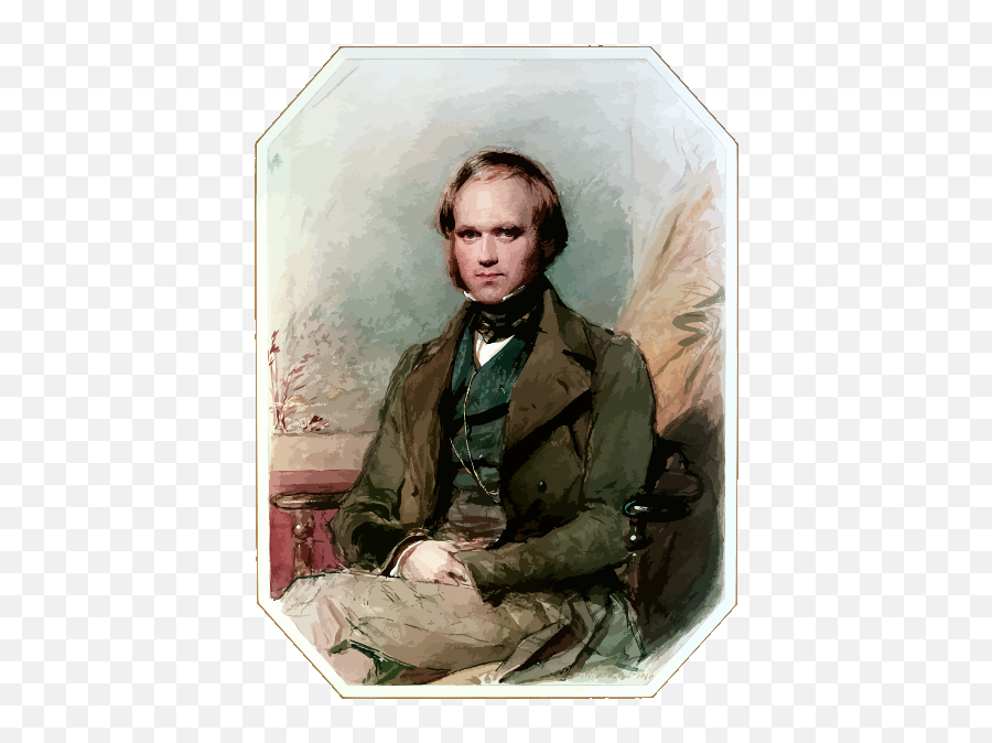 Charles Darwin Vector Portrait - Illustration Of Charles Darwin Emoji,How To Make Emojis With Keyboard