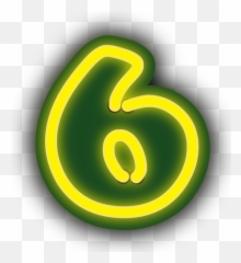 Nummer Sechs In Der Gelben Farbe - Art Number 6 Emoji