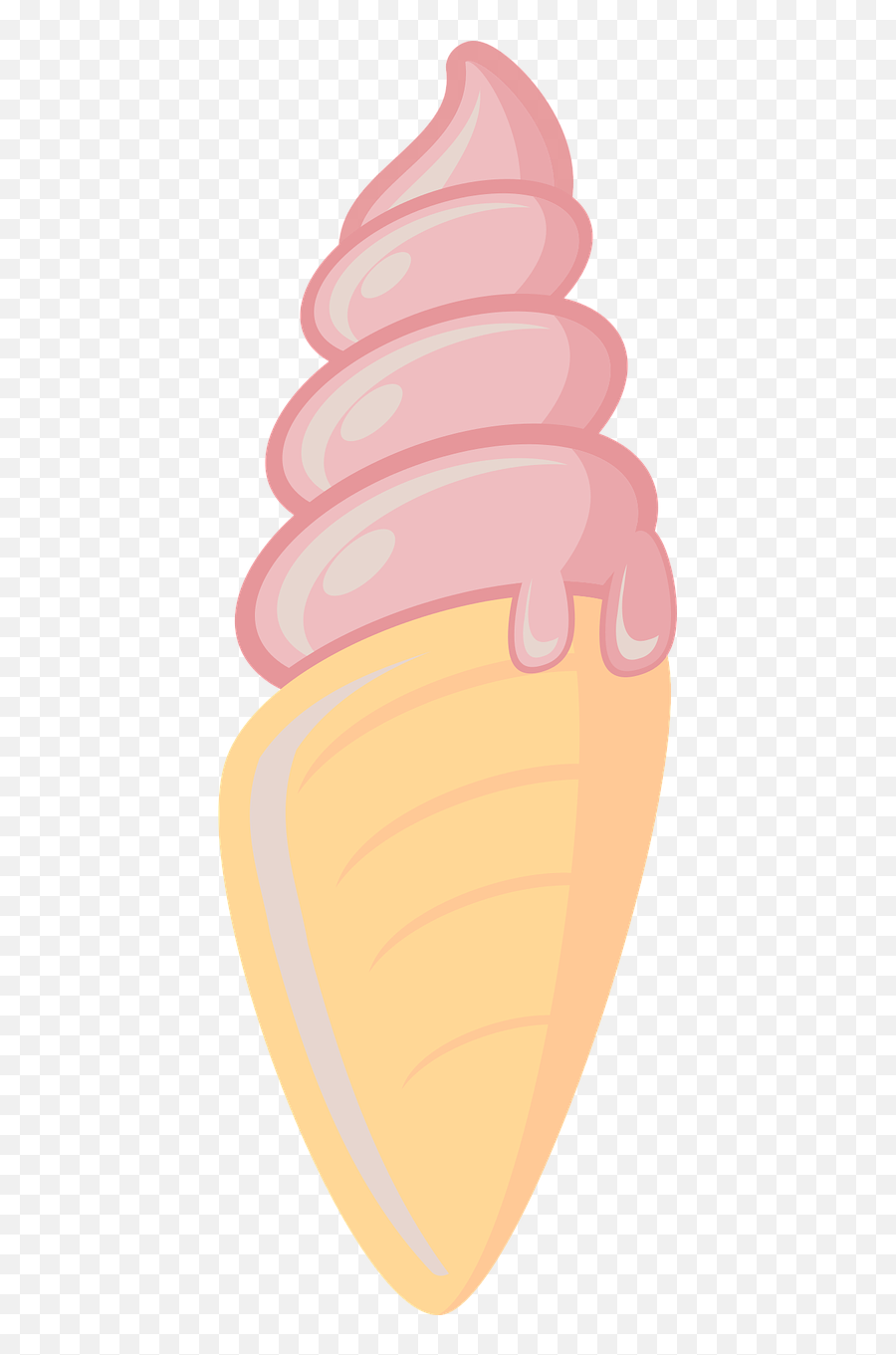 Ice Cream Cone Dessert Sweet Vanilla - Gelato Emoji,Emoji Ice Cream Cake