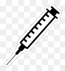 Hypodermic Needle Syringe Logo Icon Sticker - Syringe Logo Emoji,Syringe Emoji
