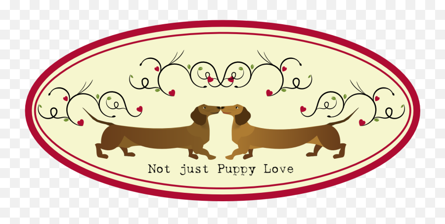 Dachshund Dachshund Love Transparent - Puppy Dog Valentines Day Cards Emoji,Wiener Dog Emoji