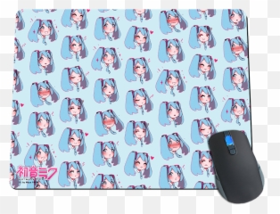 Miku Emojis Mousepad - Boston Terrier,Elephant Emojis