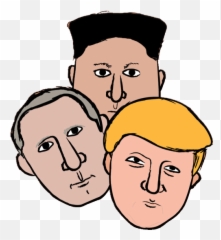 Big Heads Stickers For Android Ios - Political Leaders Gif Emoji,Putin Emoji