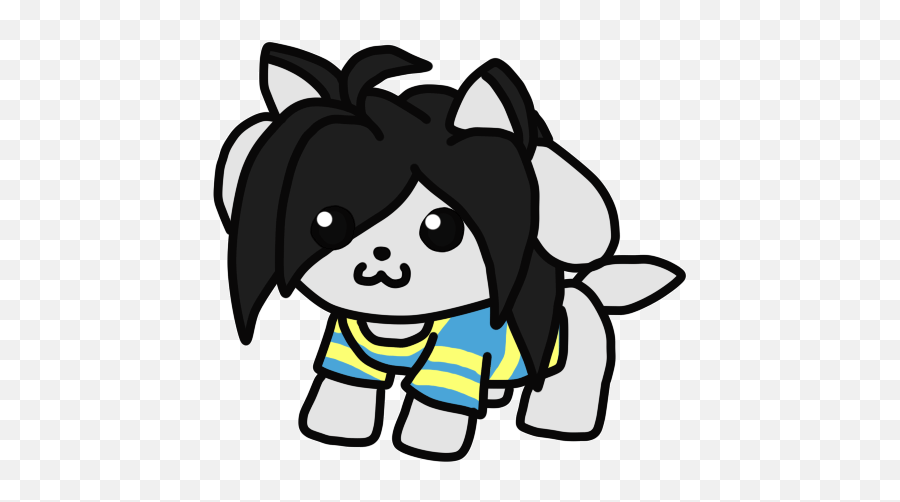 Top Undertale Music Video Stickers For - Temmie Gif Transparent Emoji,Temmie Emoji