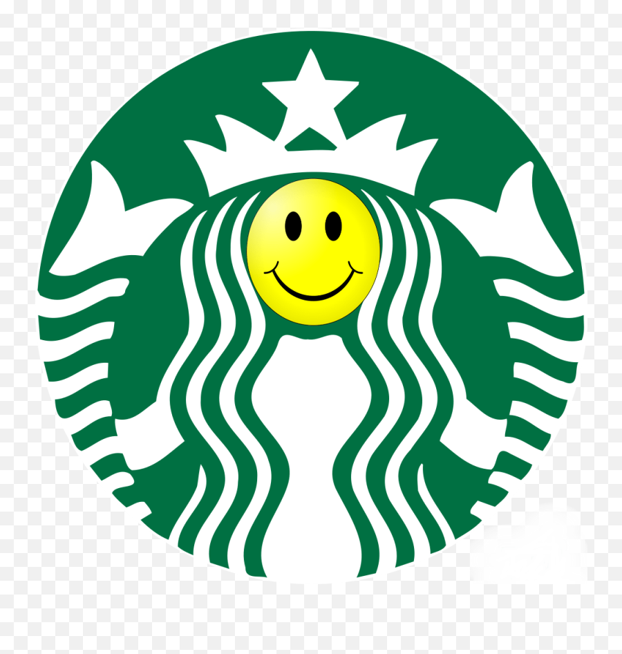 Smile Or Else - Starbucks New Logo 2011 Emoji,Rude Emoticon