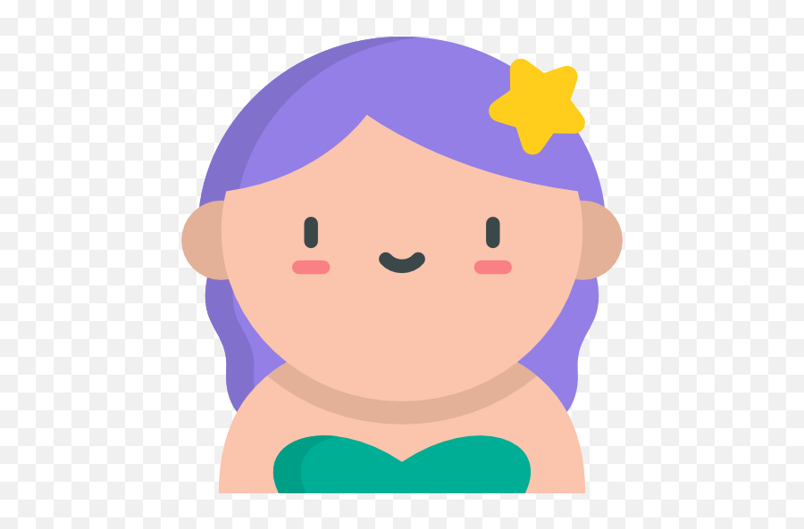 Mermaid - Cartoon Emoji,The Little Mermaid Emoji