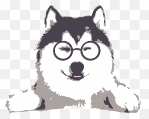 Pin - Cute Husky Cartoon Png Emoji,Husky Emoji
