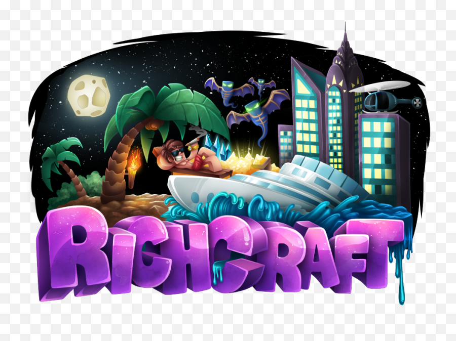 Richcraft Minecraft Survival Multiplayer Server - Minecraft Server Logos Survival Emoji,Minecraft Emoji