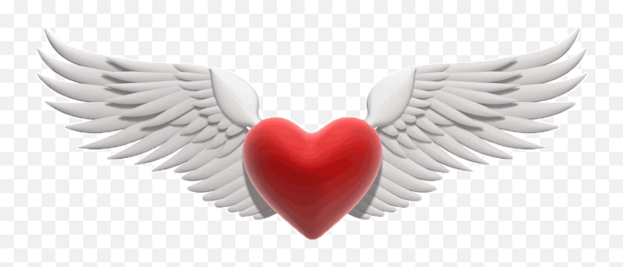 Library Of Winged Heart Clip Art Free Stock Png Files - Secret Valentines Day Quotes For Him Emoji,Angel Wings Emoji