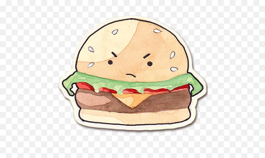 Burgers By Kvedi Stickers For Telegram - Cheeseburger Emoji,Google Cheeseburger Emoji