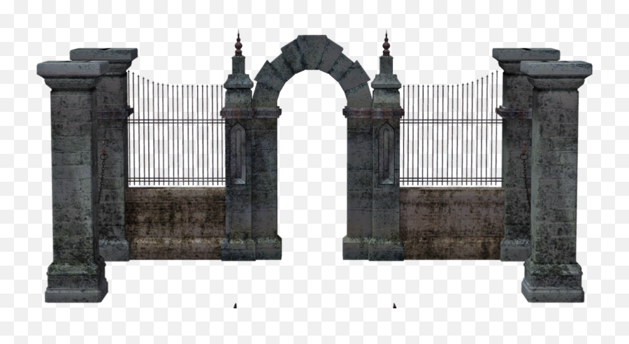 Gate Fence Building Scenery Backdrop Terrieasterly - Cemetery Gates Png Emoji,Gate Emoji