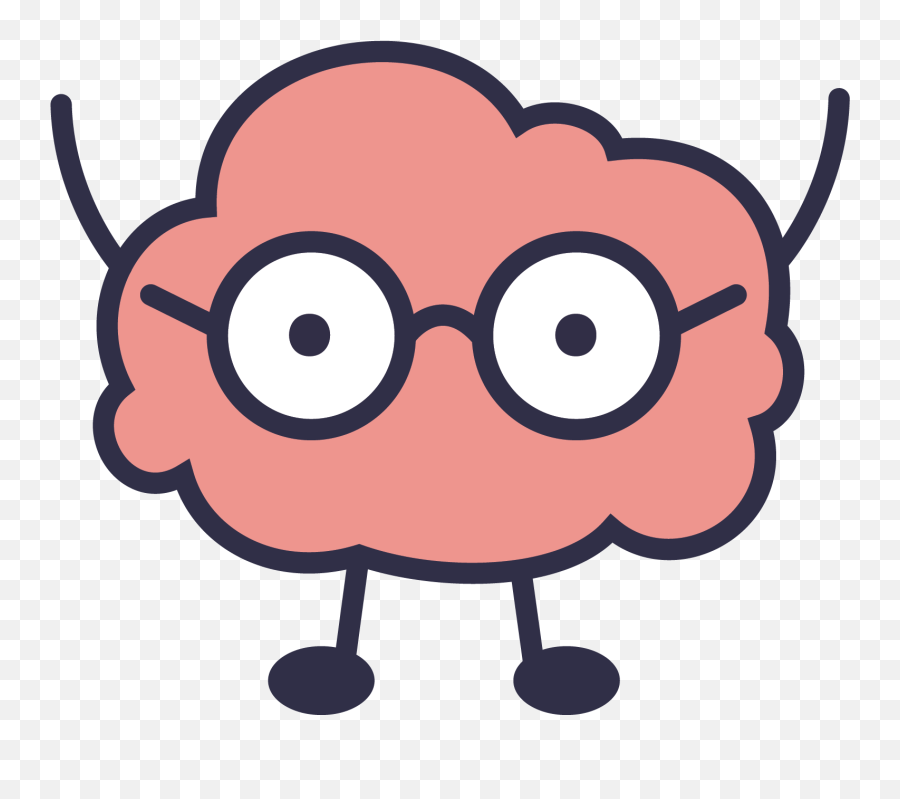 Clipart Brain Cartoon Png - Cartoon Brain Clipart Transparent Emoji,Brain Emoji Png