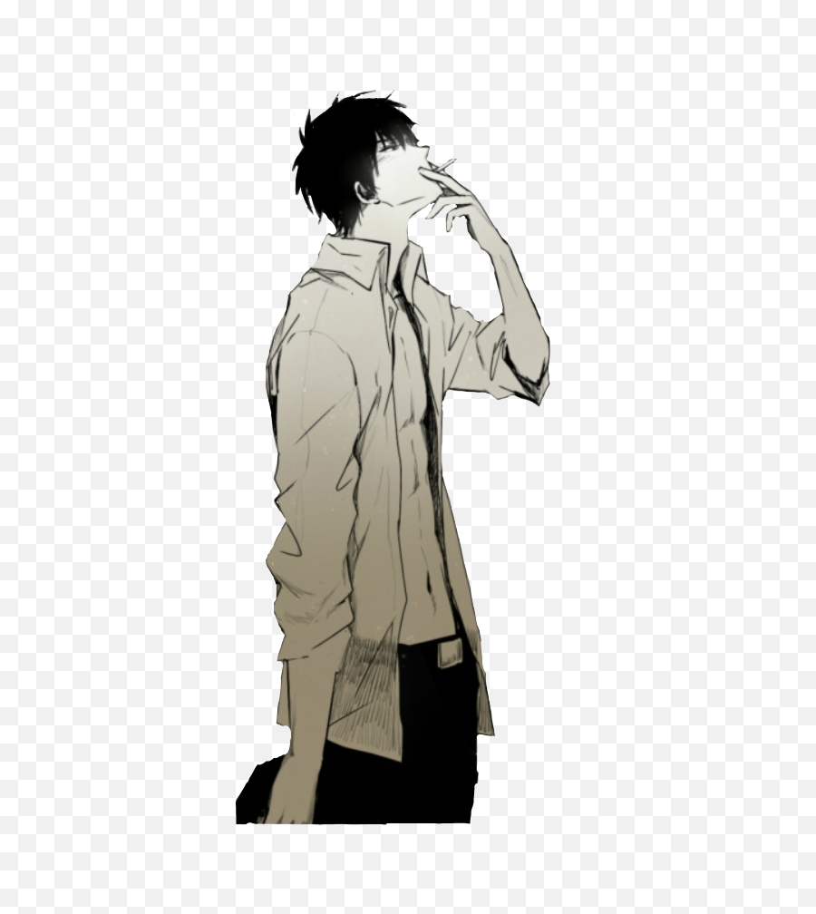 Anime Smoking Hot Freetoedit - Anime Boy Smoking Cigarette Emoji,Smoking Hot Emoji