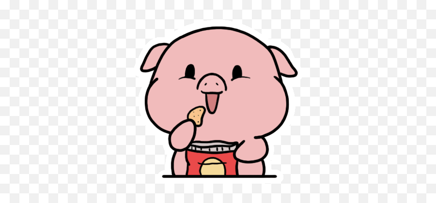 Chips Transparent Cartoon Picture 2235320 Chips - Animated Pig Eating Cake  Emoji,Potato Chip Emoji - free transparent emoji 