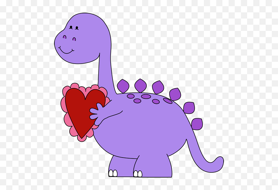 Dinosaur Valentine Clipart - Cute Valentines Day Clip Art Emoji,Dinosaur Emoji Text
