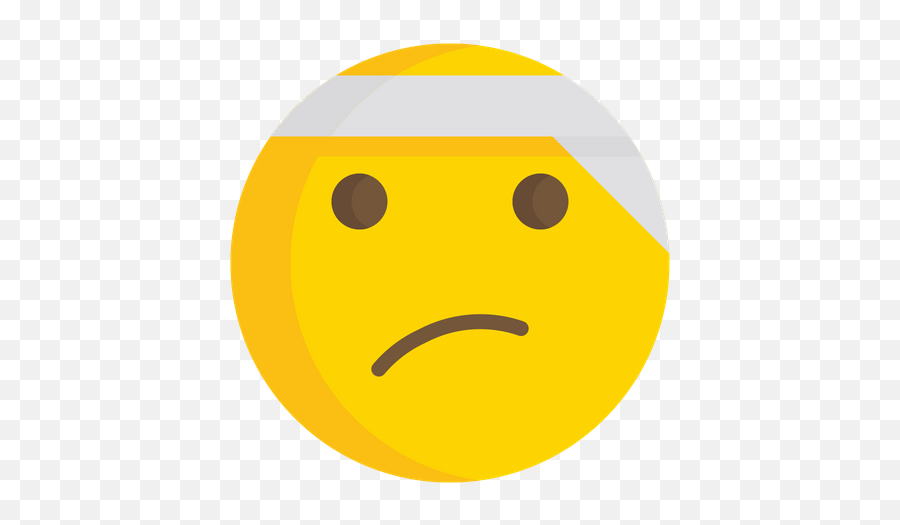Face With Head Bandage Emoji Icon Of Flat Style - Smiley,Bandage Emoji