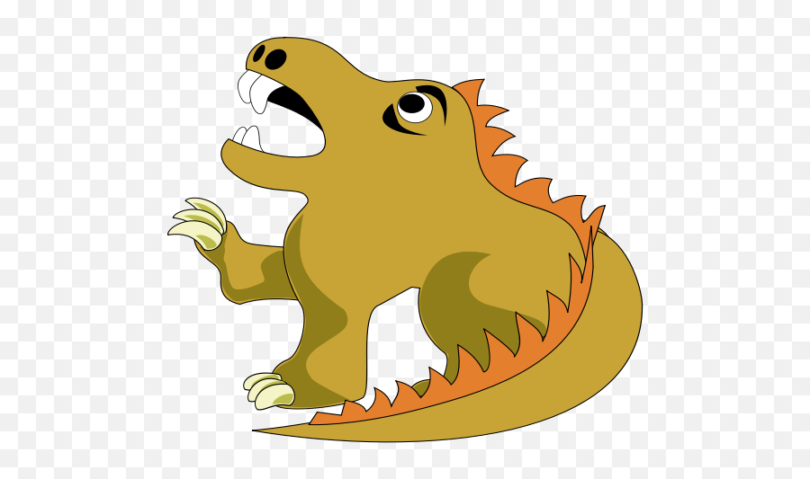 Dragon - Brown Dragon Cartoon Png Emoji,Hugging Emoticon