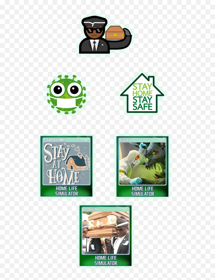 Stayhome Simulator - Trading Cards Bgs Emoticons Badges Peb Emoji,Emoticons And Their Meanings List