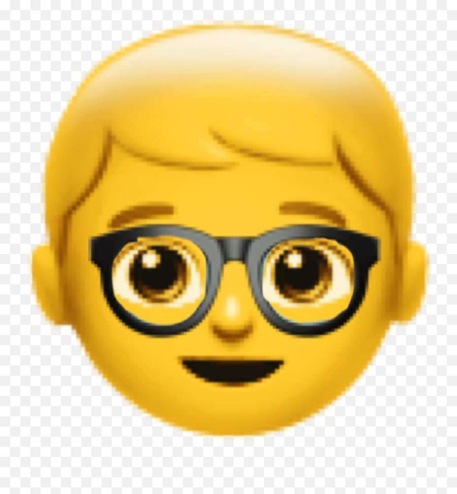 Boy Emoji Glasses Sticker - Smiley,Boy Emoticon
