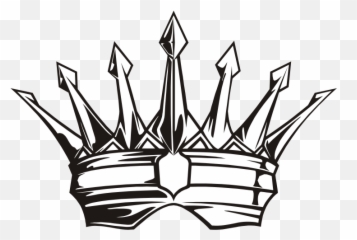 King Crown Black And White Clipart Free - Papillion Lavista Monarch Emoji