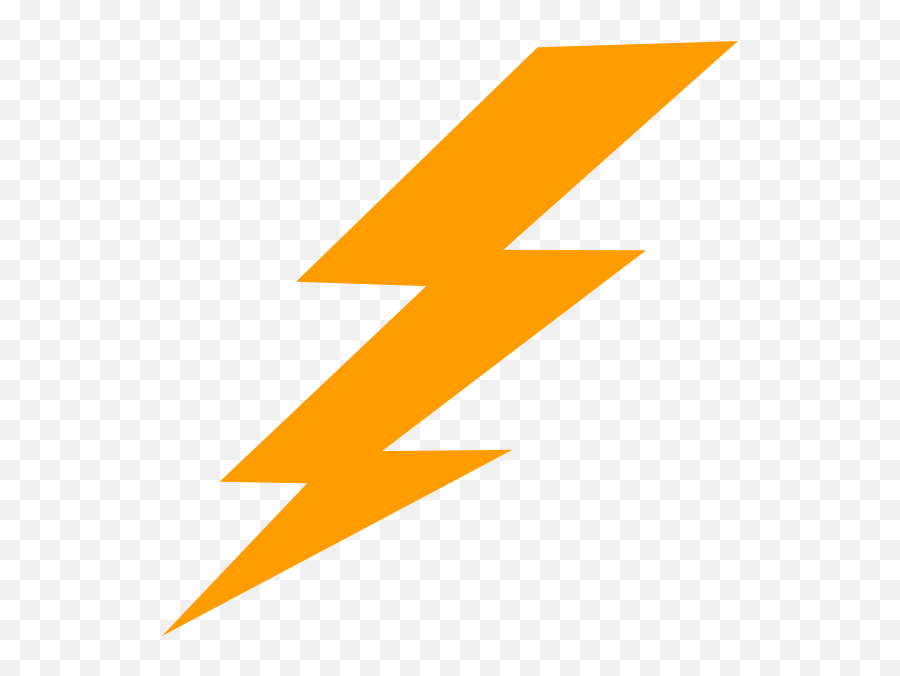 Download Orange Lightning Bolt Png Image With No Background - Orange Lightning Bolt Clipart Emoji,Thunderbolt Emoji