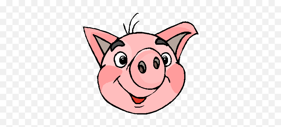 Pig Face Happy Pig Clipart - Happy Pig Face Clipart Emoji,Piglet Emoticon