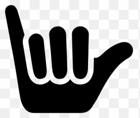 Shaka Vector Transparent Png Clipart - Shaka Icon Emoji,Surfs Up Emoji