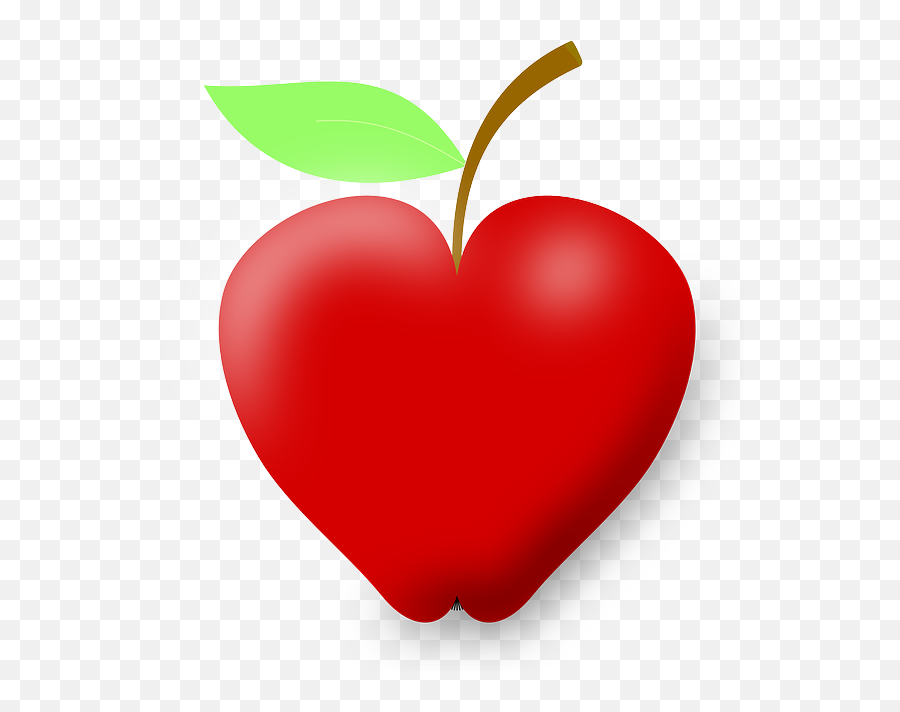 Library Of Apple Heart Png Black And - Heart Shaped Apple Png Emoji,Apple Heart Emoji