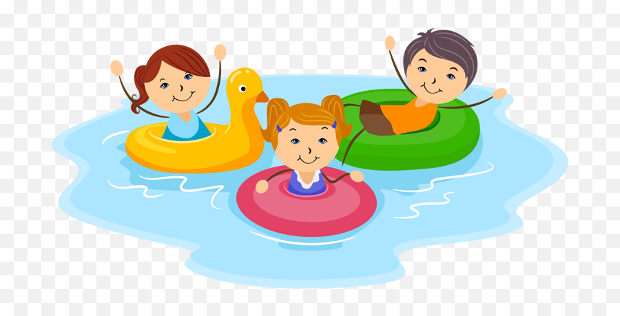 Cartoon Pictures Of Kids Playing At The - Swim In Pool Clipart Emoji,Emoji Pool