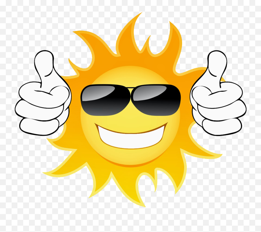 Cute - Clipart Sunglasses Sun Emoji,Sunglasses Emoticon