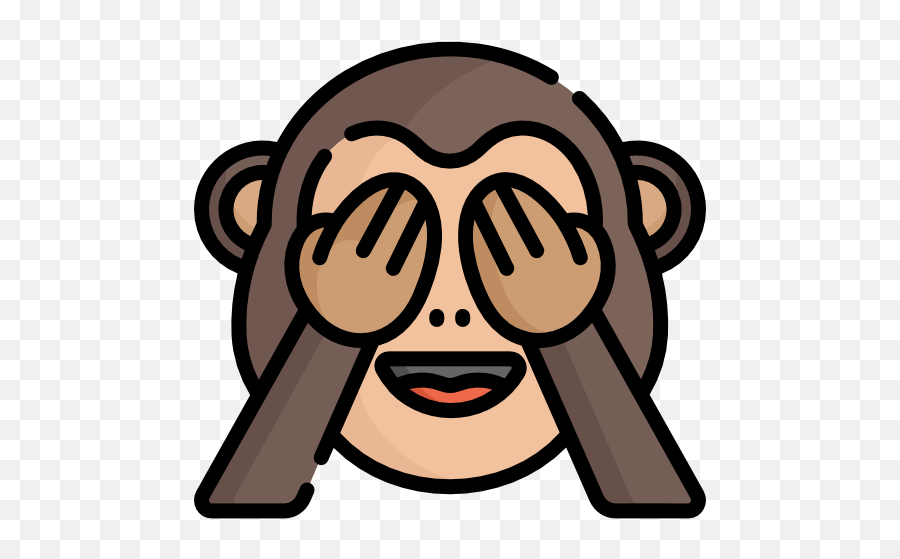 Monkey - Icon Emoji,Shy Monkey Emoji