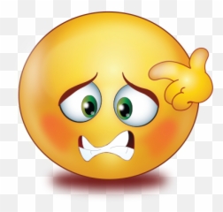 Very Confused Thinking Emoji - Smiley