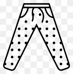 Clipart Pants Black And White Clipart - Pajama Clipart Black And White Emoji,Black Emoji Pants