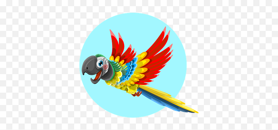 6 Free Character Cartoon Illustrations - Parrot Vector Emoji,Parrot Emoji
