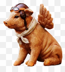 Lucky Pig Guardian Angel Figure Funny - Idioms Emoji