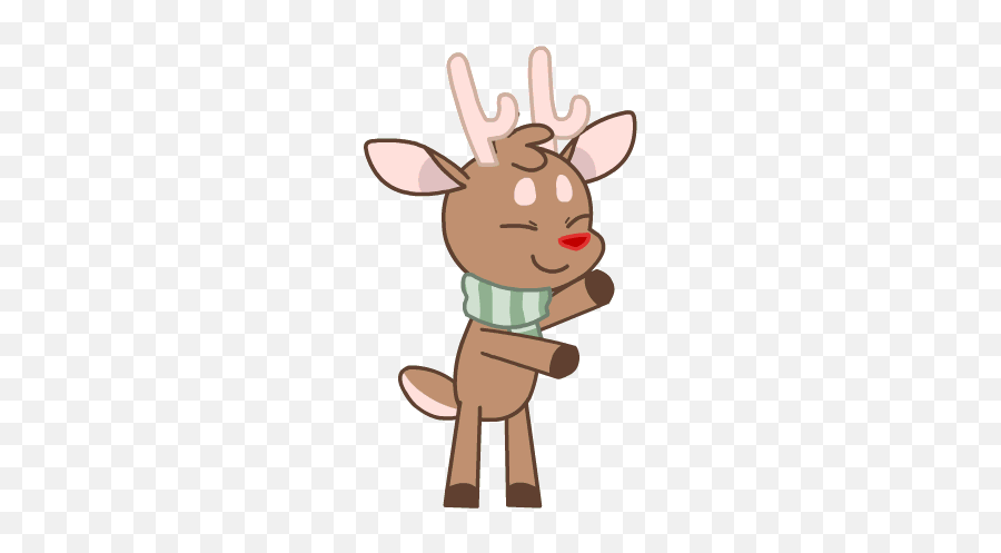 Happydancingreindeer - Dancing Reindeer Gif Emoji,Reindeer Emoji