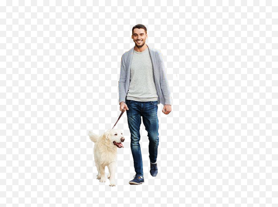 Man Walking Dog - Person Walking Dog Png Emoji,Man Walking Emoji