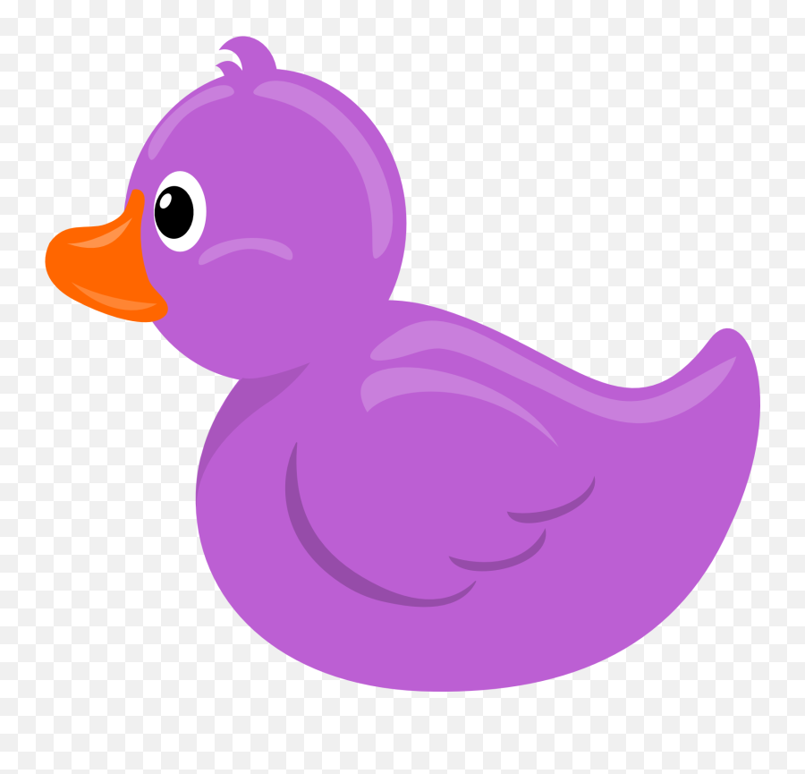 Pink Duck Clipart - Purple Rubber Duck Clipart Png Emoji,Rubber Duck Emoji