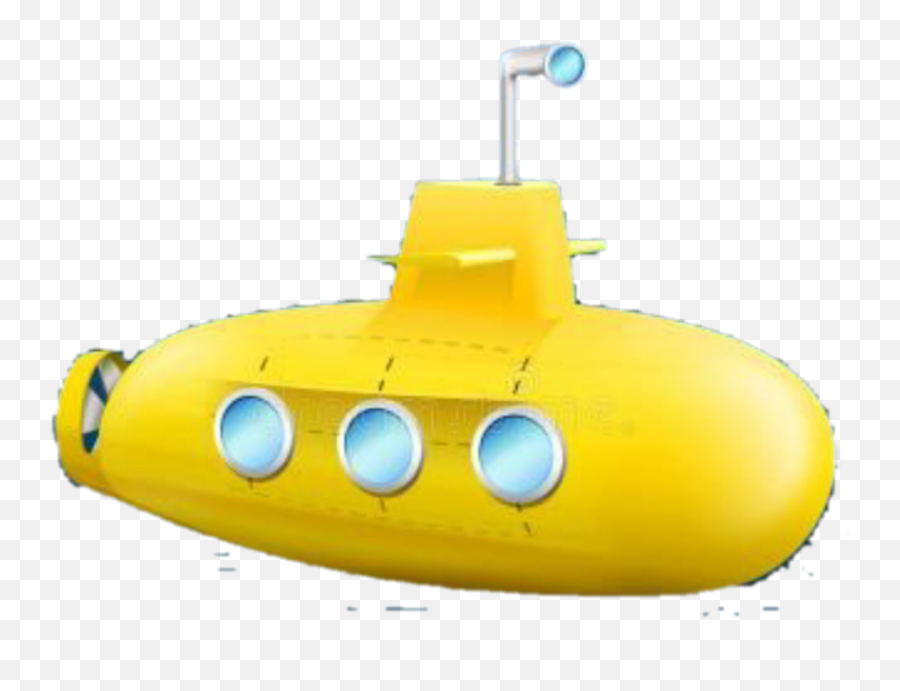 Submarine Yellow - Inflatable Emoji,Submarine Emoji