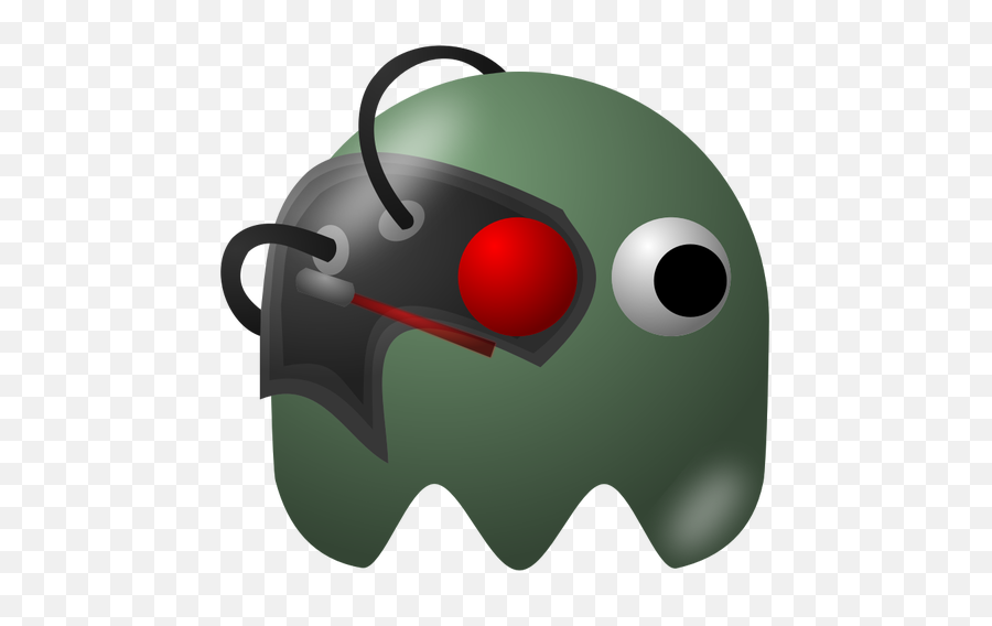 Funny Green Monster - Pacman Baddies Emoji,Facebook Shrug Emoji