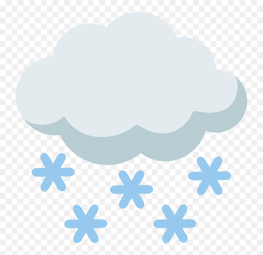 Cloud With Snow Emoji Clipart - Dot,Tornado Emoji