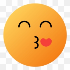 Kissing Face With Smiling Eyes Emoji - Happy