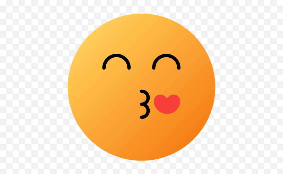Kissing Face With Smiling Eyes Emoji - Happy,Kissing Face Emoji